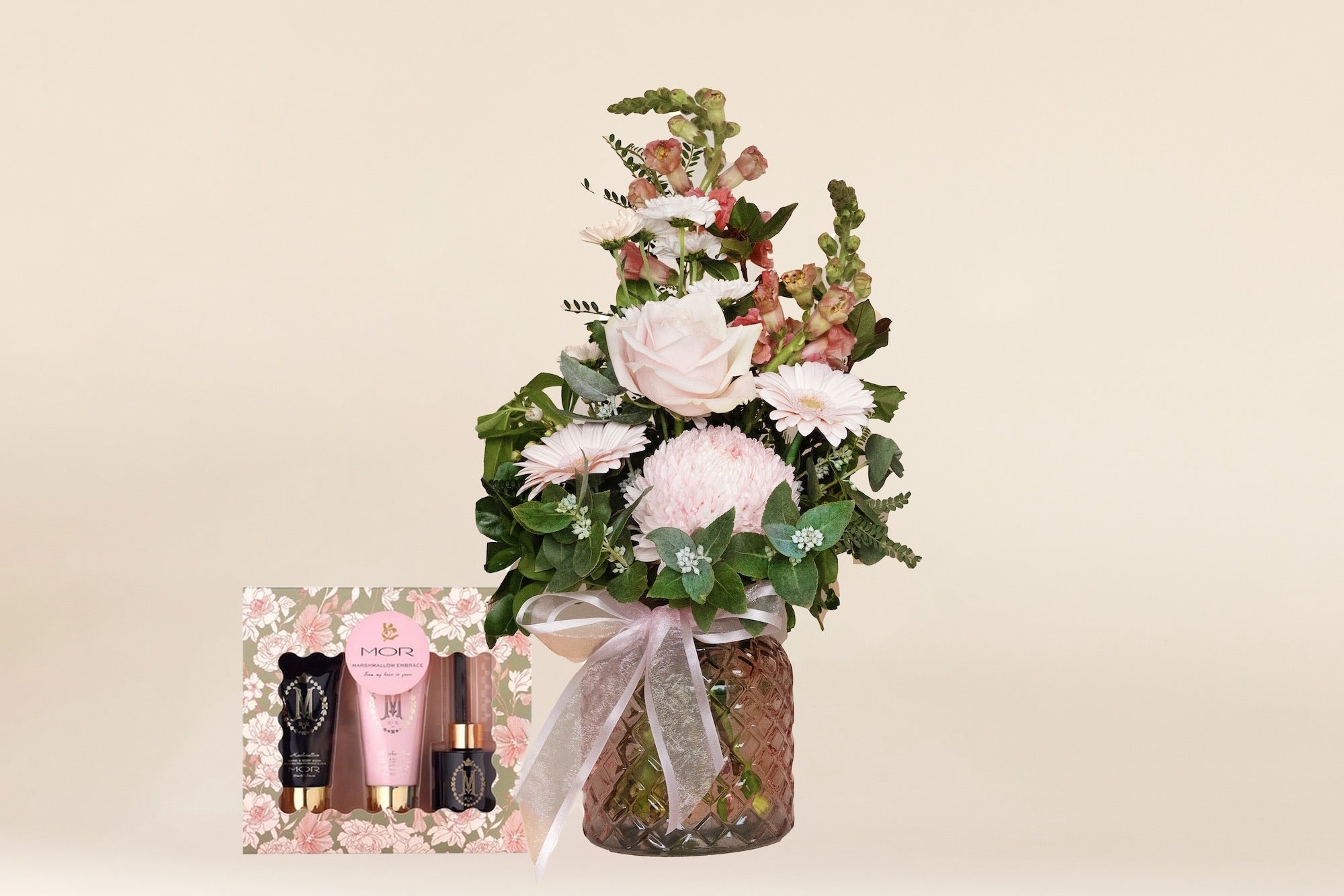 Rose tinted vases