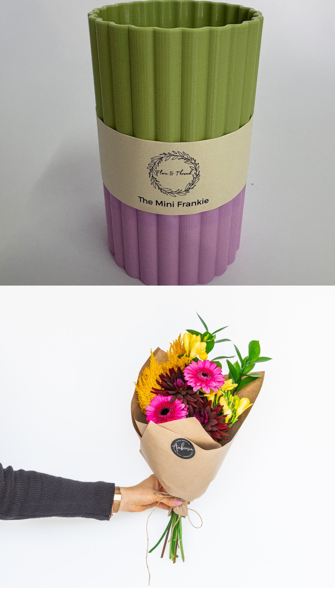 DIY vase & fresh flower package