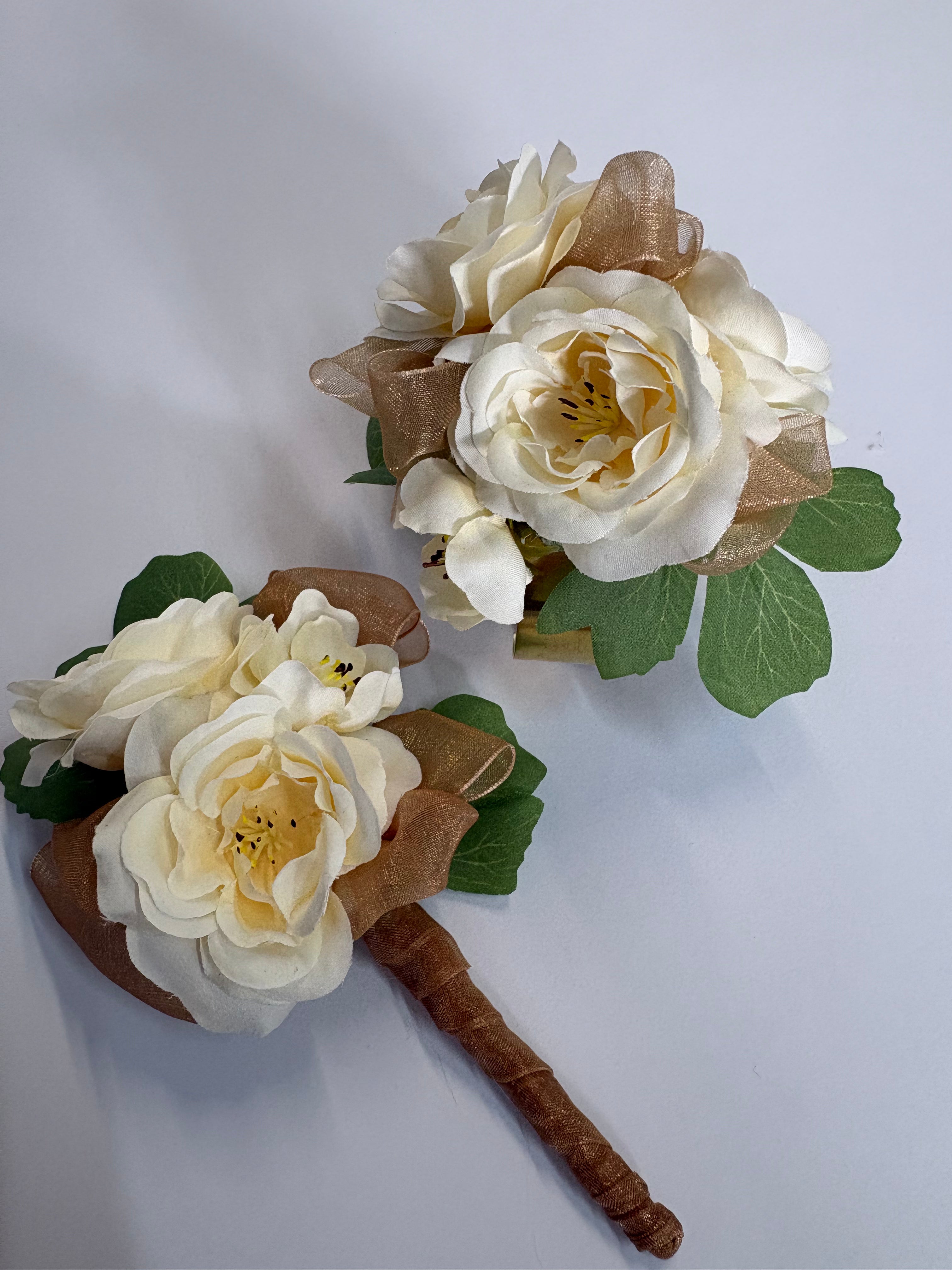 Wrist corsage & buttonhole combo