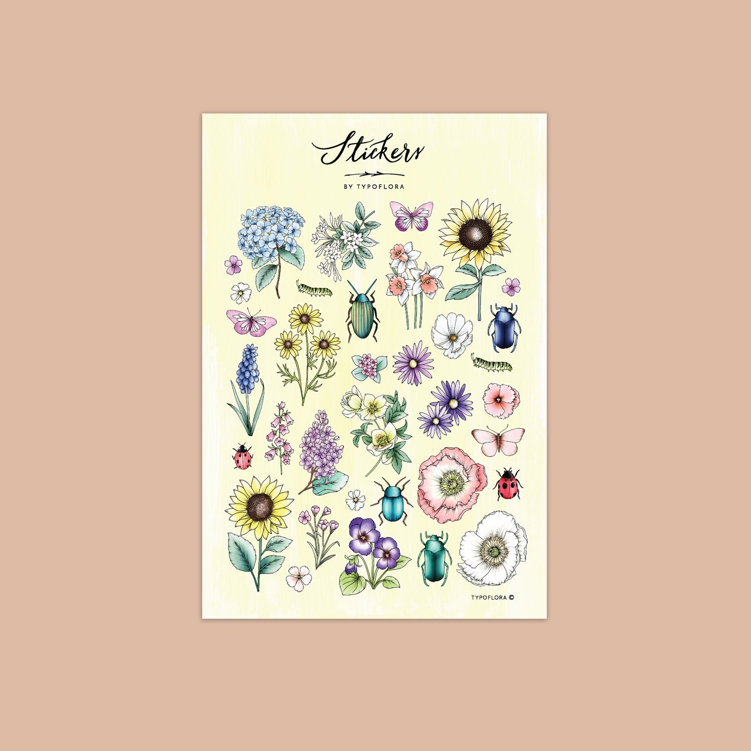 Typoflora stickers