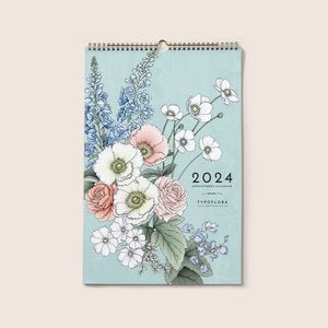 Typoflora calendar 2024