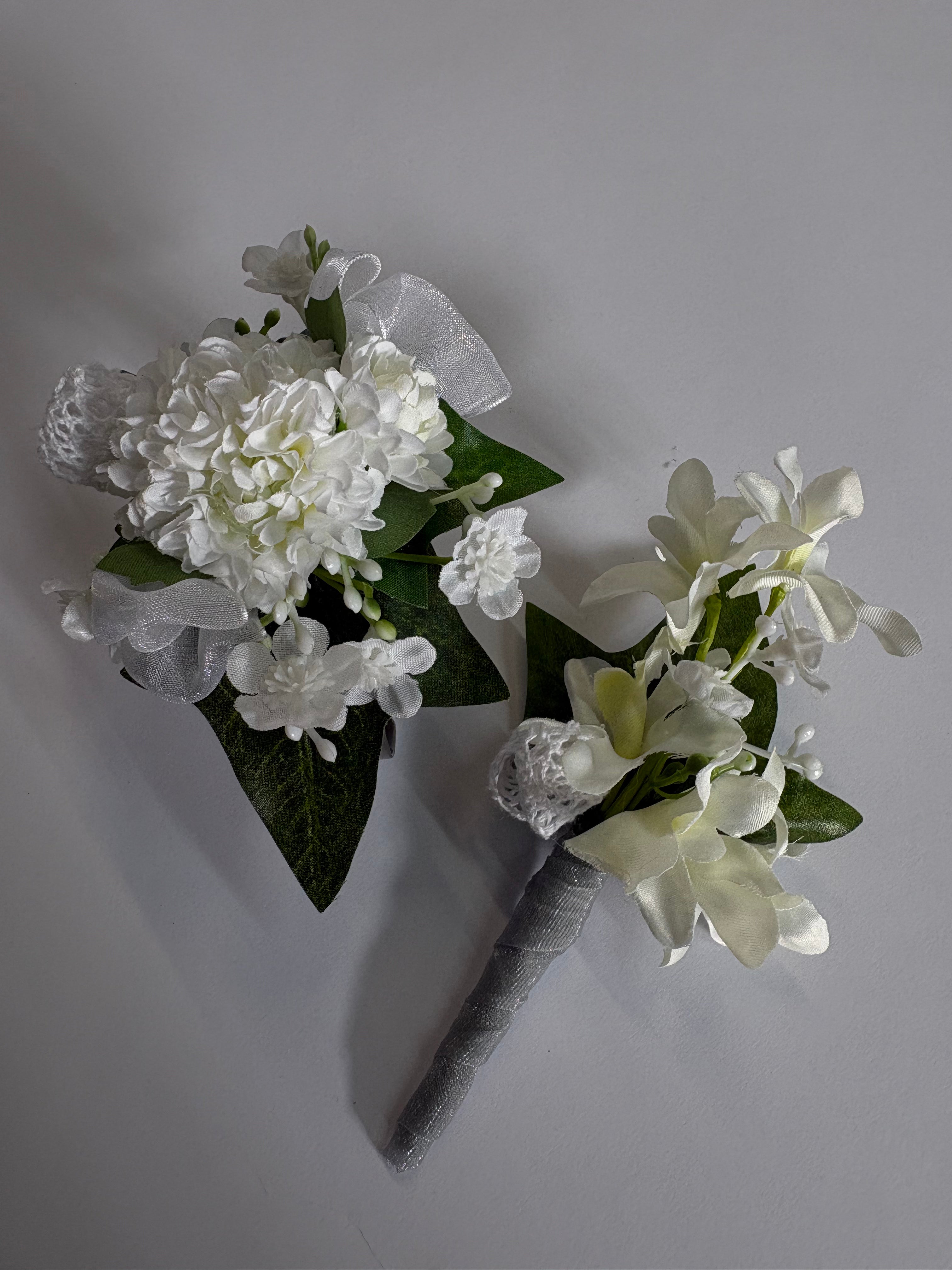 Wrist corsage & buttonhole combo