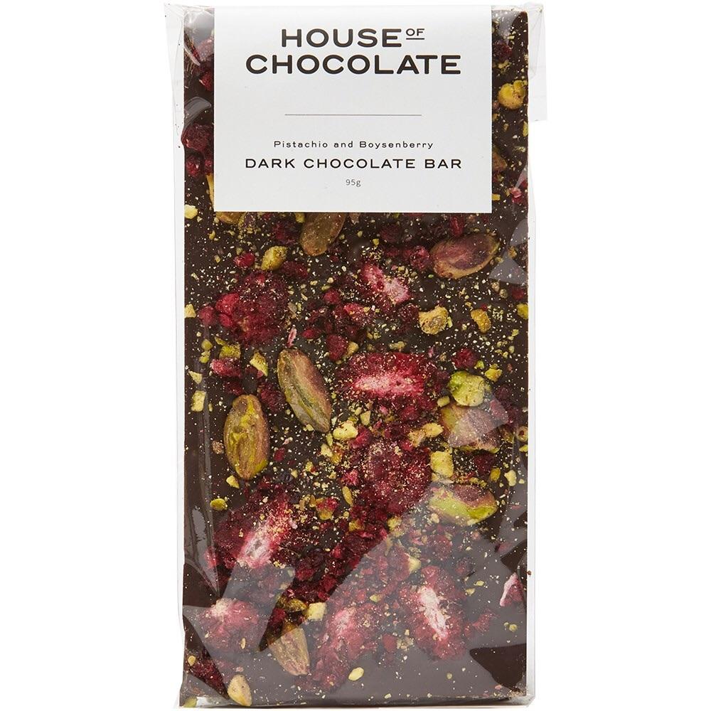 House Of Chocolate Chocolates Pistachio boysenberry House of Chocolate bars
