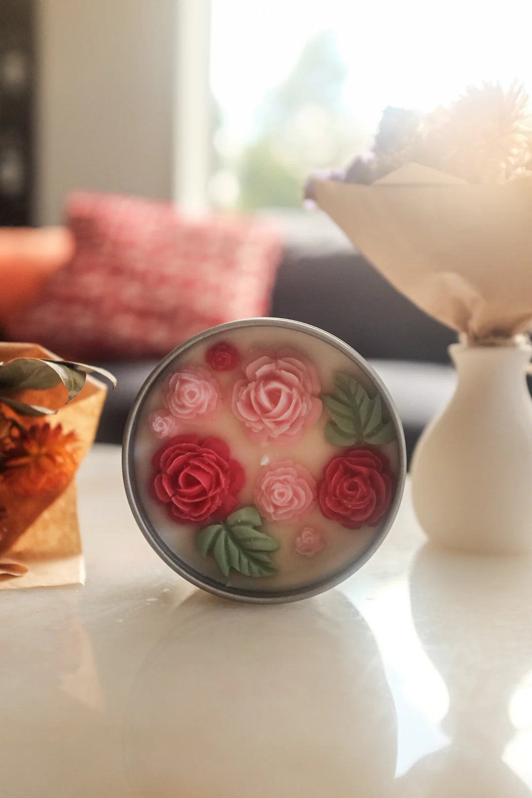 Faith & Joy candles Ambrosia Floral Design